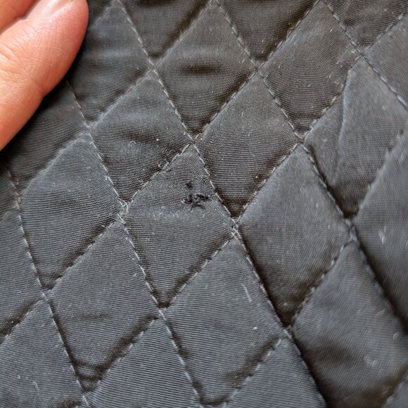 Vera Bradley Black Quilted Weekender Tote Bag with Leopard Inside - Picture 11 of 16